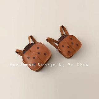 Balo bọ rùa hoạt hình chống nước, dây đeo có thể điều chỉnh bằng da pu cho bé