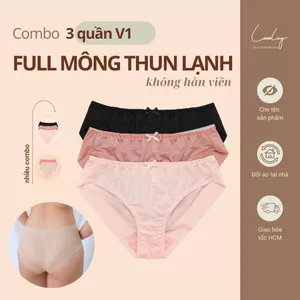 Combo 3 & 5 Quần Lót Nữ Thun Lạnh Full Mông V1 Thoải Mái Mùa Hè LAM LUY