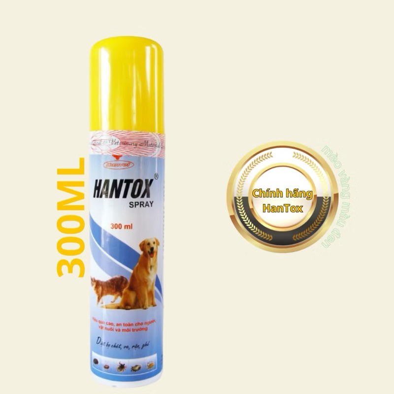 BÌNH XỊT HANTOX CHO CHÓ MÈO 100ml và 300ml