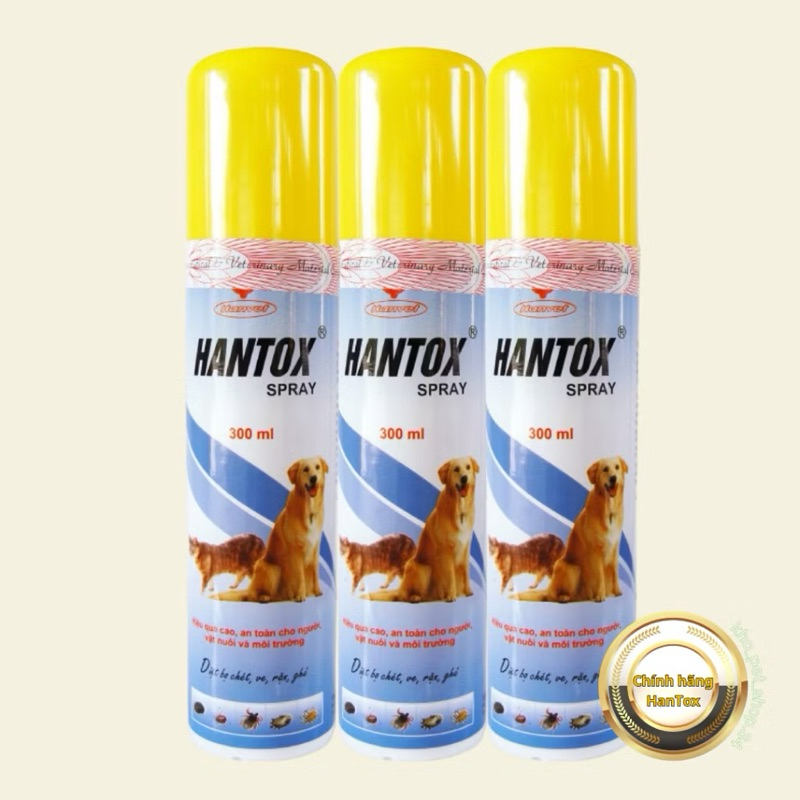 BÌNH XỊT HANTOX CHO CHÓ MÈO 100ml và 300ml