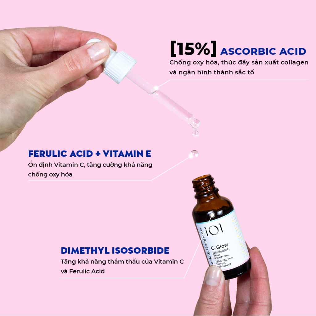 Tinh Chất Làm Sáng, Chống Oxy Hóa, Căng Bóng Da Geek&Gorgeous C-Glow 15% Vitamin C 30ml | BigBuy360 - bigbuy360.vn