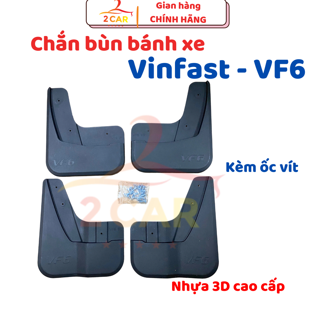 Chắn bùn bánh xe Vinfast VF6 - Hàng nhựa ABS cao cấp , hạn chế bùn đất bắn lên xe