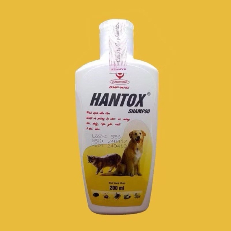 SỮA TẮM HANTOX ZIỆT BỌ/ GKẺ TRÊN CHÓ MÈO