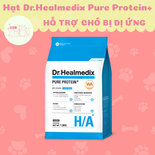 Thức Ăn Hạt Dr.Healmedix Hypoallergenic Pure Protein Cho Chó Dị Ứng  - Túi 1.5kg