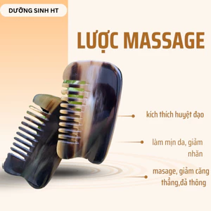 Cạo gió sừng, masssage toàn thân bằng sừng có lợi cho da - Mỹ nghệ dưỡng sinh HT