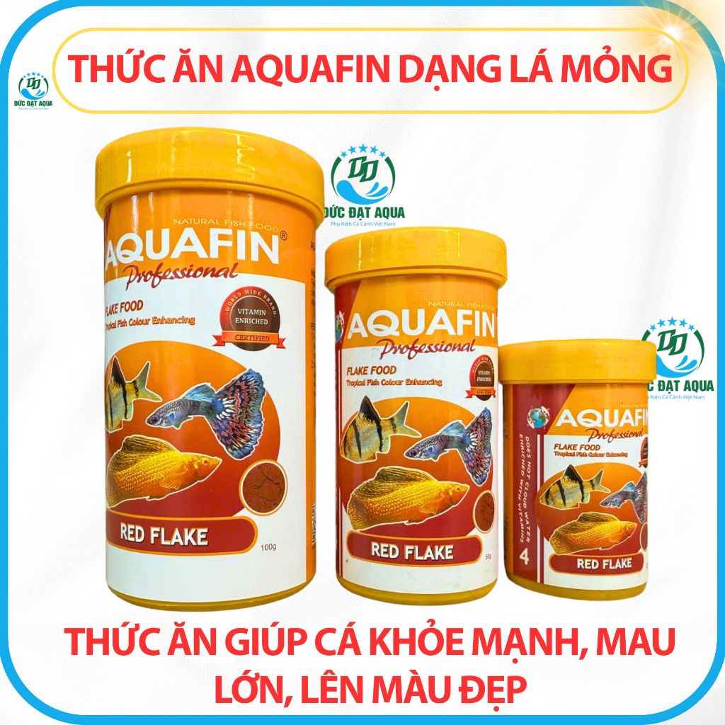 cám lá aquafin chuyên giành cho cá miệng nhỏ thức ăn giúp cá khỏe mạnh, mau lớn