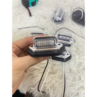 COMBO 5 đèn led soi biển số xe tải mạ Crom