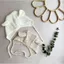 Mũ trùm đầu cột dây giữ ấm cho bé chất xô muslin 4 lớp cao cấp ,họa tiết dễ thương cho bé từ 0m-1 tuổi.