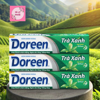 Kem Đánh Răng Doreen Trà Xanh 180g - Khoẻ Men Răng, Trắng Răng: Chính Hãng