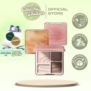 Bảng Phấn Tạo Khối JUDYDOLL Kèm Bắt Sáng 4 Ô, Hỗ trợ tạo khối và bắt sáng tự nhiên 9g