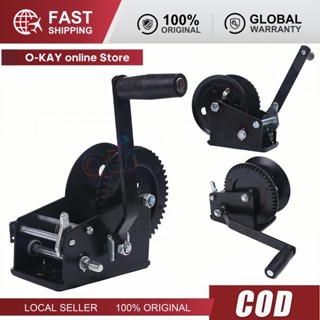 Tời Tay 800 LBS Có Phanh - Dây Thép 6m, Dùng Cho Xe Địa Hình, Thuyền, Rơ-moóc