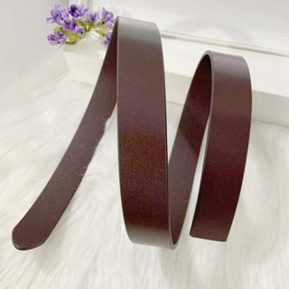 Dây lưng nam da bò nguyên miếng trơn không kèm mặt bản 3.5cm dùng cho khoá lăn hoặc bấm lỗ