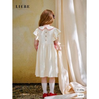 [B&G] Đầm váy công chúa suông linen cổ sen thêu nấm cho bé gái từ 2-12 tuổi(12-42kg)
