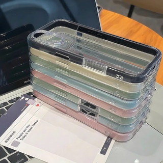 Ốp Lưng iPhone Chống Sốc Macaron Màu Kẹo Sang Trọng 2 In 1 cho iP 7/8/X/XS/11/12/13/14/15/16/17/Plus/Pro/Max/Air