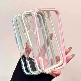 Ốp Lưng iPhone Chống Sốc Macaron Màu Kẹo Sang Trọng 2 In 1 cho iP 7/8/X/XS/11/12/13/14/15/16/17/Plus/Pro/Max/Air