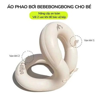 [ Có Sẵn] Áo Phao Lưng Tập Bơi Cho Bé Từ 15-25kg TẶNG BƠM TAY