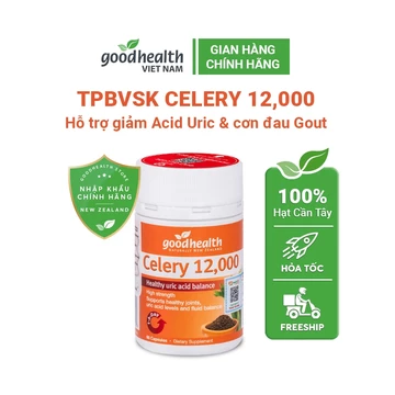 [ CHÍNH HÃNG CÔNG TY - Trị Gout Goodhealth ] Tinh chất cần tây hỗ trợ bệnh gout, giảm acid uric Goodhealth Celery 60v