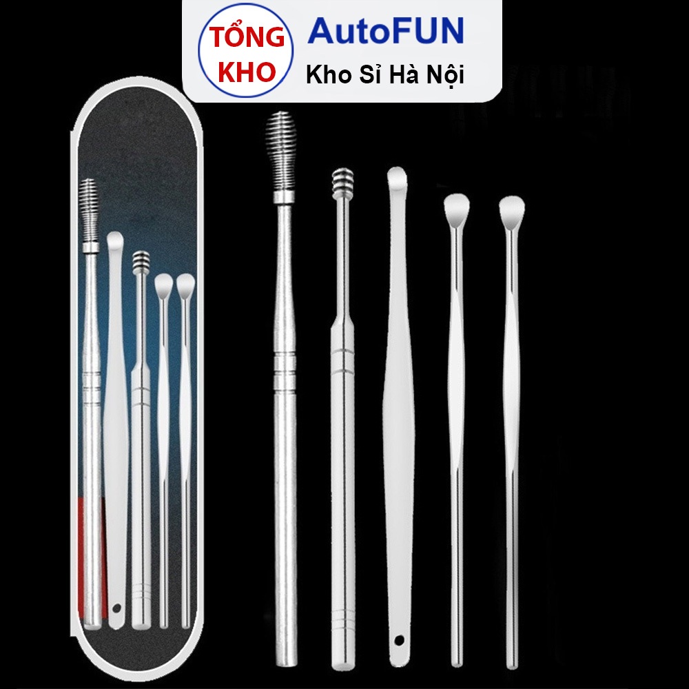 Bộ Dụng Cụ Ngoáy Tai Inox - Lấy Ráy Tai Thép Không Rỉ 6 Món - Mát Xa ...