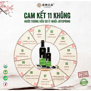 Nước tương hữu cơ ít muối JoySpring Organic Low Salt Soy Sauce
