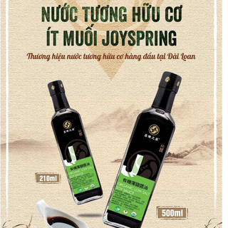 Nước tương hữu cơ ít muối JoySpring Organic Low Salt Soy Sauce