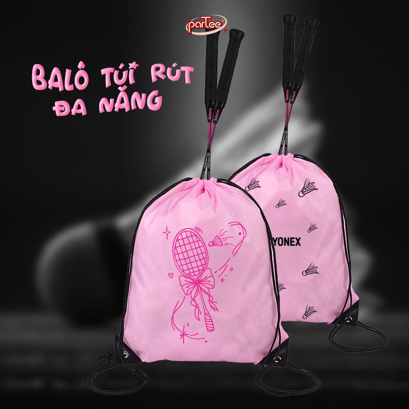 Túi Balo Dây Rút Đựng Vợt Badminton Cầu Lông Bóng Bàn Pickleball Thể ...