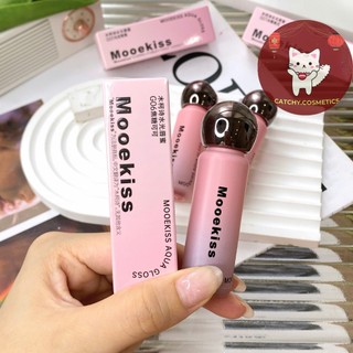 [MOOEKISS] Son Bóng Mooekiss Vỏ Hồng Aqua Gloss, Hiệu Ứng Môi Căng Mọng, 2.1g