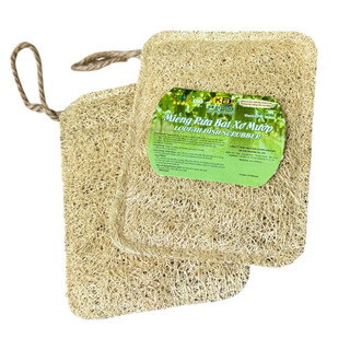 Miếng Rửa Chén Bát Bằng Xơ Mướp KB Ecolife tạo bọt rửa sạch chén bát,không hóa chất ( Chữ nhật)