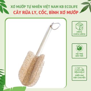 Cây Cọ Rửa Ly,Cốc Bằng Xơ Mướp KB Ecolife Không Gây Trầy Xước Cho Sản Phẩm Khi Sử Dụng