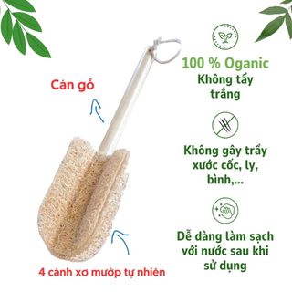 Cây Cọ Rửa Ly,Cốc Bằng Xơ Mướp KB Ecolife Không Gây Trầy Xước Cho Sản Phẩm Khi Sử Dụng
