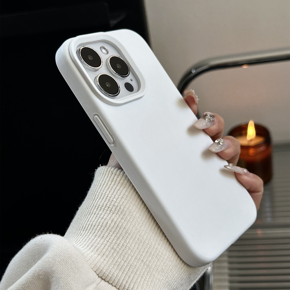 Ốp Lưng iPhone TPU Mềm Chống Bẩn, Lót Nhung, Bảo Vệ Camera - IP 7/8/X/XS/11/12/13/14/15/16/17/Plus/Pro/Max (Không LOGO)