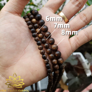 Hạt Trầm Hương Tự Nhiên Tròn Đơn Lẻ Xâu Vòng Trầm Tốc Việt/Trầm Sánh Chìm 6-18mm - Mộc Trầm Hương MTH