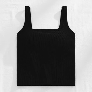Áo hai dây cổ chữ U có lót ngực thoáng khí áo 2 dây nữ bản to MCHIC P61O25H041