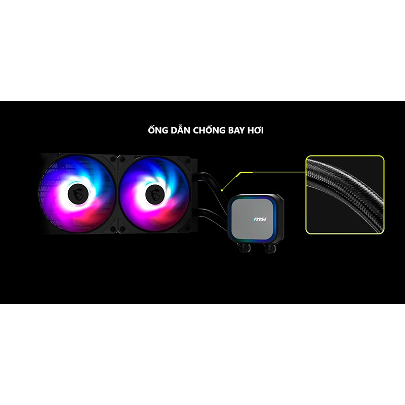 Tản nhiệt nước AIO MSI MAG CORELIQUID A13 240 | 360 Black & White - Bảo hành 36 tháng | BigBuy360 - bigbuy360.vn