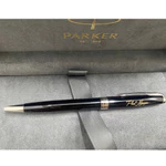 Bút bi, bút ký cao cấp mạ vàng Parker Sonnet, chất liệu kim loại, thân đen nhám, ngòi 1,0mm, có túi giấy quà tặng — ảnh 6