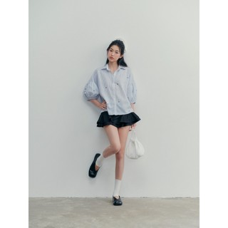 Áo sơ mi OLV tay lửng màu pastel dễ thương nữ tính Rica nhiều màu phù hợp đi chơi đi làm