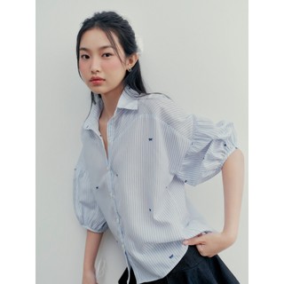 Áo sơ mi OLV tay lửng màu pastel dễ thương nữ tính Rica nhiều màu phù hợp đi chơi đi làm