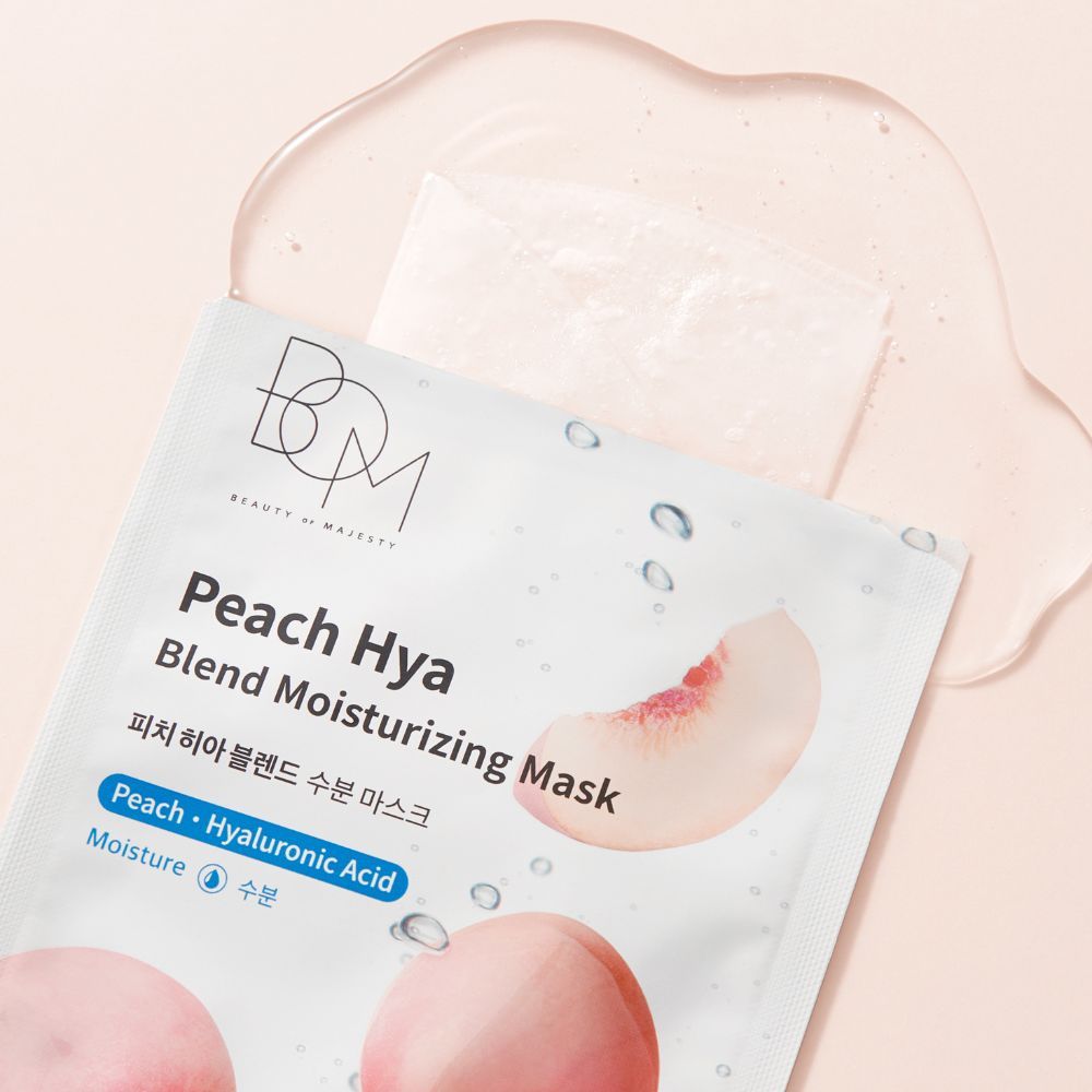[MUA 1 TẶNG 1] Mặt Nạ Dưỡng Ẩm BOM Peach Hya Blend Moisturizing Mask 25g