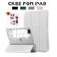 Bao da DIY IPad Chống Sốc Cao Cấp Màu Pastel Mặt Lưng Silicone Trong Mờ，Có Khay Đựng Bút,Cho iPad