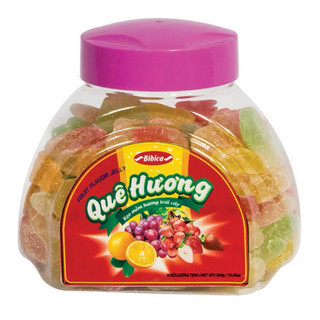 Kẹo dẻo trái cây quê hương hũ 300g Bibica