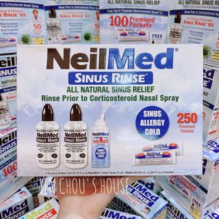 Máy rửa mũi NeilMed tặng kèm muối pha 30 gói