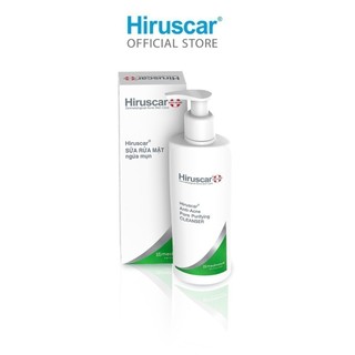 Bộ sản phẩm gel giảm mụn nhanh 24h Hiruscar 10g và Sữa rửa mặt 100ml