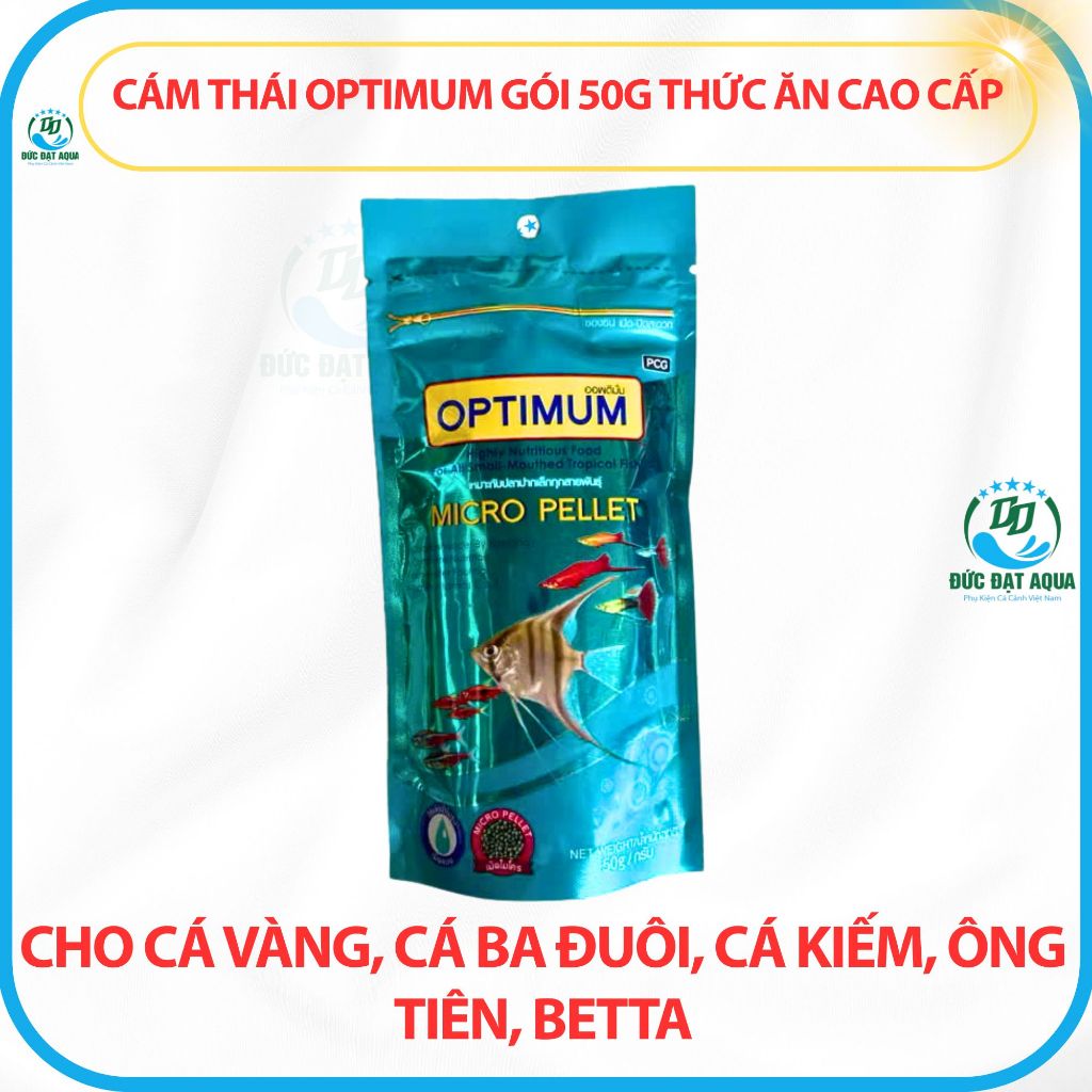 thức ăn cá cảnh OPTIMUM - lên màu, hạt nhỏ cho cá ông tiên, cá 7 màu, cá beta, la hán 6