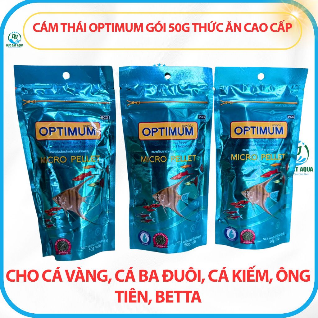 thức ăn cá cảnh OPTIMUM - lên màu, hạt nhỏ cho cá ông tiên, cá 7 màu, cá beta, la hán