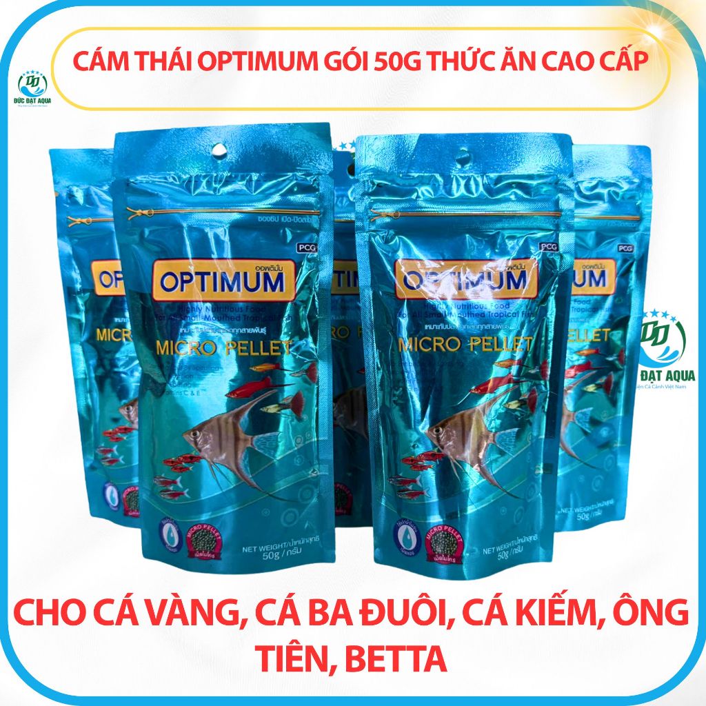 thức ăn cá cảnh OPTIMUM - lên màu, hạt nhỏ cho cá ông tiên, cá 7 màu, cá beta, la hán 4