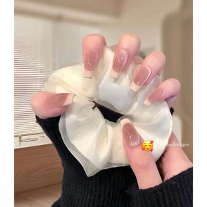 NAIL BOX MẮT MÈO HỒNG NUDE FRECNH ĐẦU MÓNG
