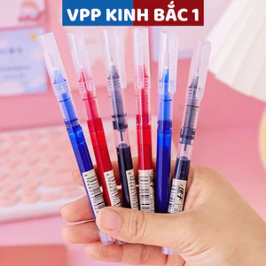Combo 30 bút gel G03 mực nước ống lớn văn phòng phẩm ngòi 0.5mm 3 màu, xanh, đen, đỏ.