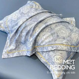 Vỏ gối nằm lụa thái M2T BEDDING mềm, mịn, mát, kích thước 50x70cm
