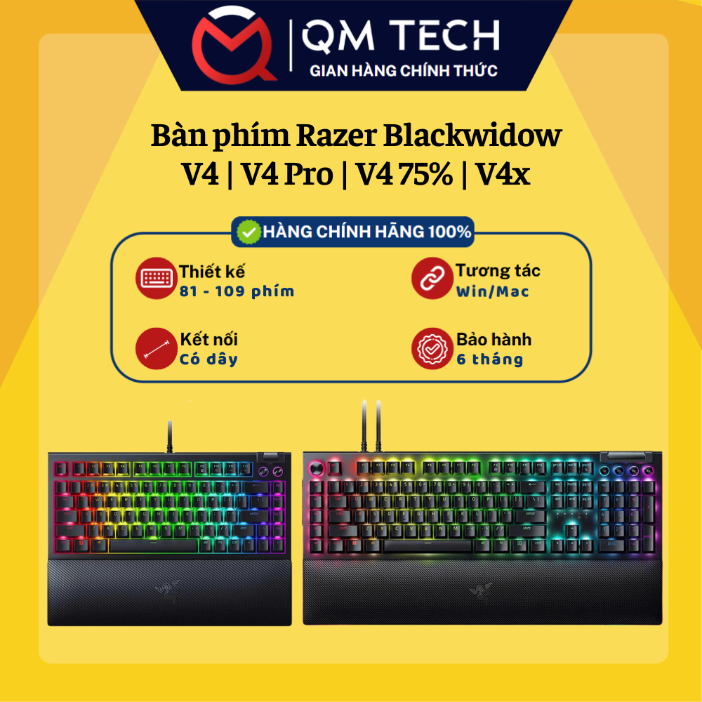 Bàn phím Gaming Razer Blackwidow v4 / v4 Pro / v4 75…