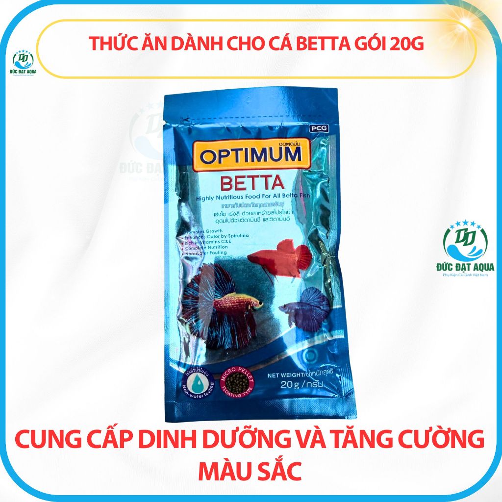 cám cá optimum batta dành cho cá trọi ,cá cờ , tảo xoắn giúp màu sắc cá rực rỡ, Cung Cấp Dinh Dưỡng 6
