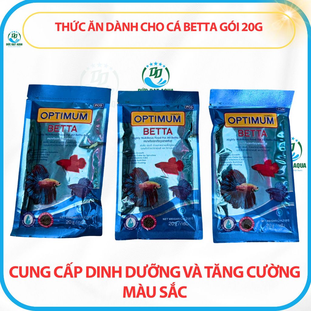 cám cá optimum batta dành cho cá trọi ,cá cờ , tảo xoắn giúp màu sắc cá rực rỡ, Cung Cấp Dinh Dưỡng